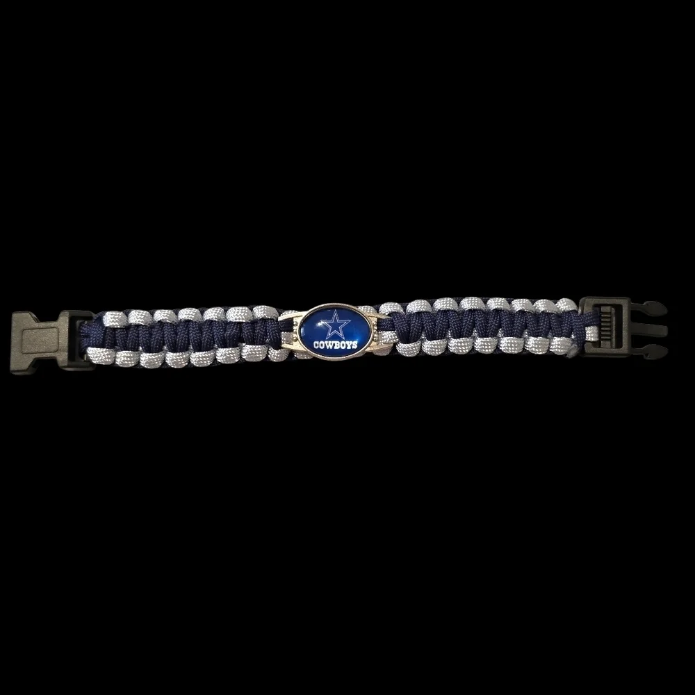 Dallas Cowboys Blue and Gray Paracord Bracelet